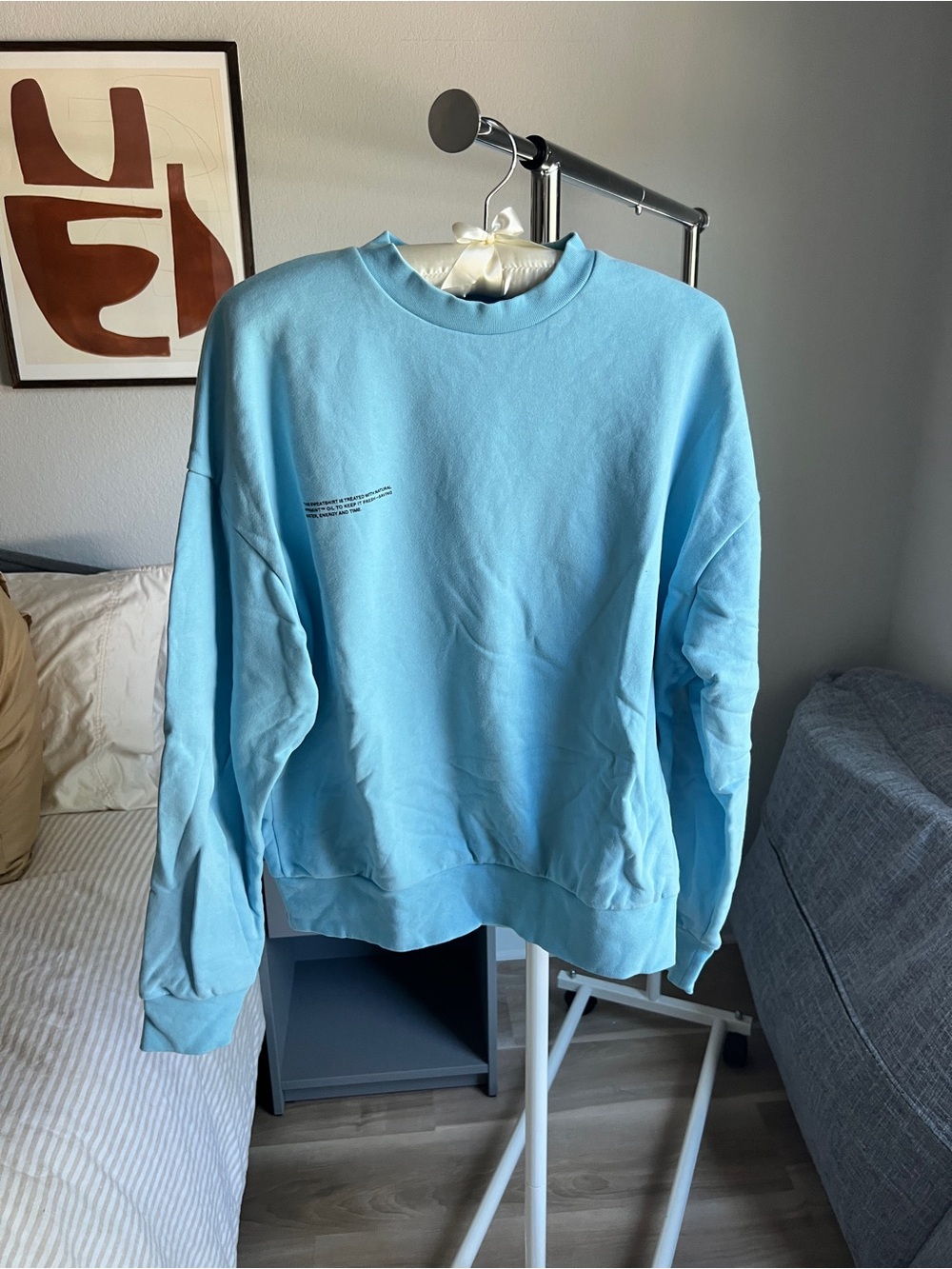 Pangaia midweight Light Blue Crewneck Sweatshirt - S - Unisex